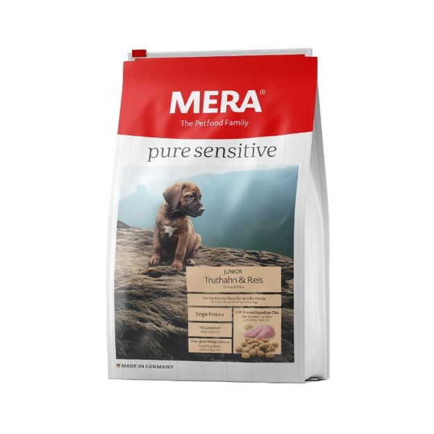 Εικόνα της Mera dog pure sensitive junior turkey and rice 12.5kg