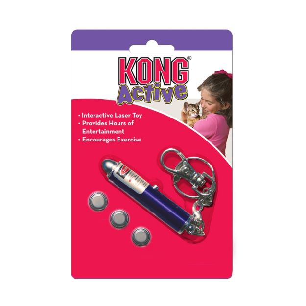 KONG Active Cat Laser Toy διαδραστικό παιχνίδι λέιζερ γάτας με μπρελόκ - Bark And Bite Θεσσαλονίκη