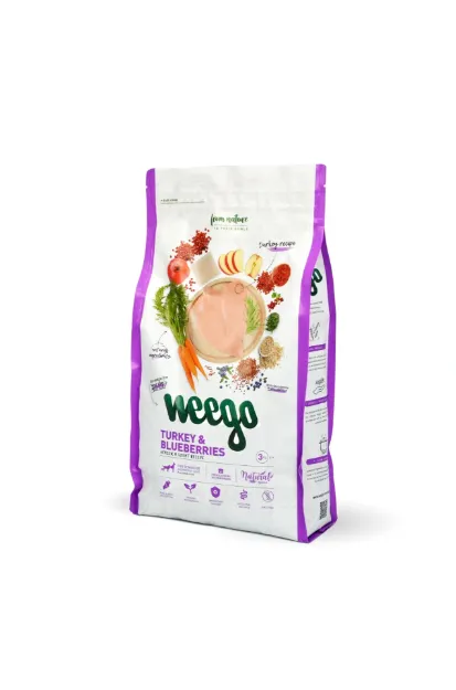 Εικόνα της Weego Light/Senior με γαλοπούλα και μύρτιλο 12kg