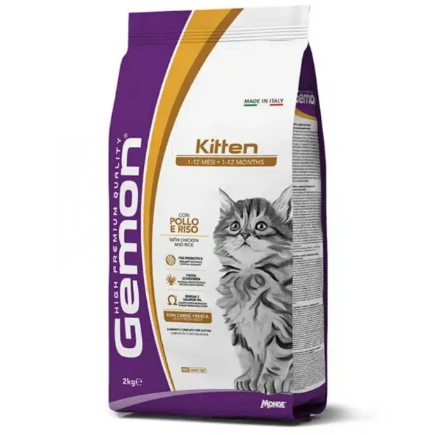 Εικόνα της Ξηρά Τροφή Gemon Kitten για Γατάκια με Κοτόπουλο & Ρύζι 2kg