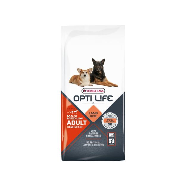 Εικόνα της Opti Life Adult Digestion Medium & Maxi 12.5kg
