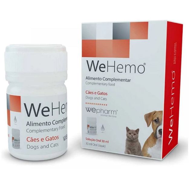 Εικόνα της WeHemo πόσιμο 30ml  Συμπλήρωμα Διατροφής για Σκύλους και Γάτες για Αναιμία 30ml 