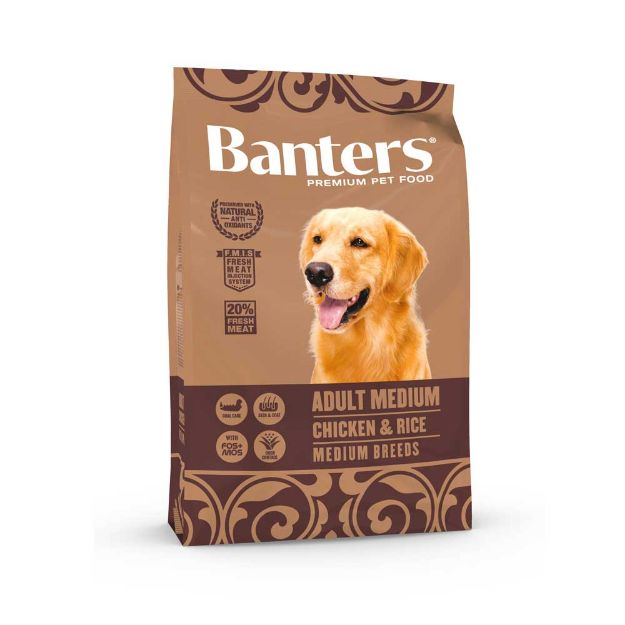 Banters Adult Medium Chicken and Rice 15kg – Ξηρά τροφή για μεσαίους σκύλους με κοτόπουλο και ρύζι