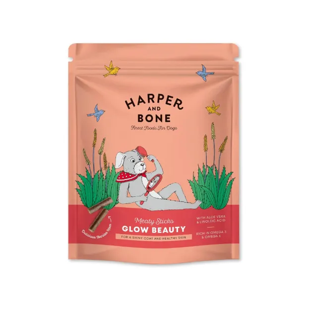 Harper and Bone Meaty Sticks Glow Beauty για σκύλους – Υποστήριξη δέρματος και τρίχας