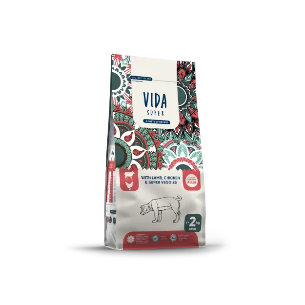 Vida Super τροφή σκύλου με αρνί κοτόπουλο και super λαχανικά