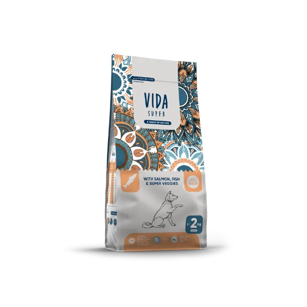 Vida Super τροφή σκύλου με σολομό ψάρι και super λαχανικά