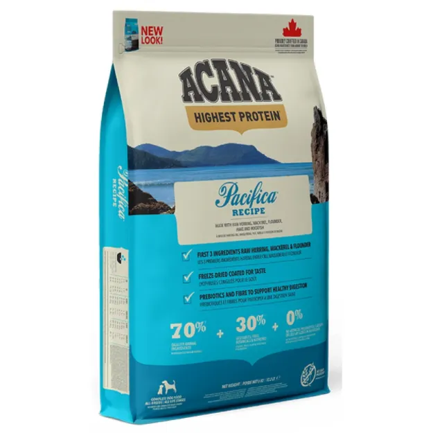 Acana Pacifica 11.4kg Recipe - Ξηρά τροφή σκύλου με ψάρι - Bark and Bite Θεσσαλονίκη