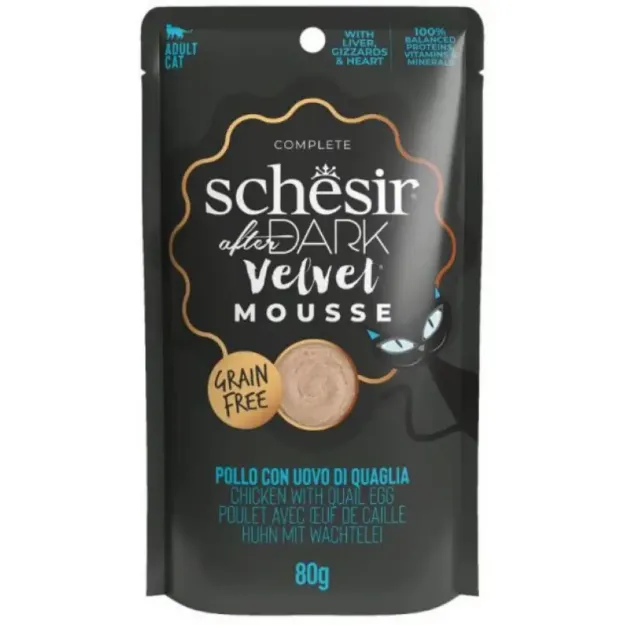 υγρή-τροφή-γάτας-schesir-after-dark-velvet-mousse-chicken-egg-80gr-bark-and-bite-thessaloniki